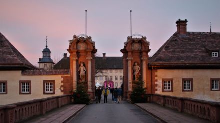 Weihnachtszeit im Weserbergland am ehemaligen Kloster und heutigem Schloss Corvey