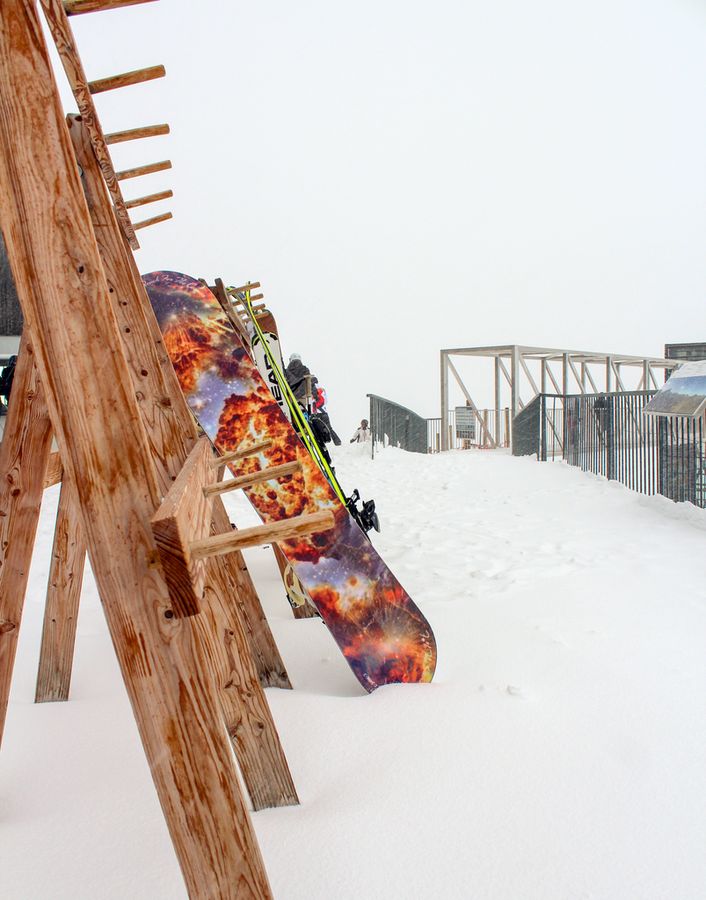 Snowboards am Walemdingerhorn